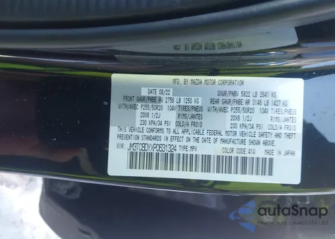 2023 Mazda Cx-9 Grand Touring from USA, damaged, VIN JM3TCBDYXP0631324